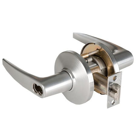 Best Grade 1 Institutional Cylindrical Lock, 16 Lever, D Rose, SFIC Less Core, Satin Chrome Finish, 4-7/8 9K37W16DS3626